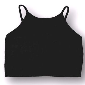 Brandy Melville black tank. Cropped, ribbed tank, small/medium.